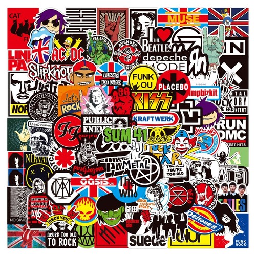 100pcs music rock stickers - music,