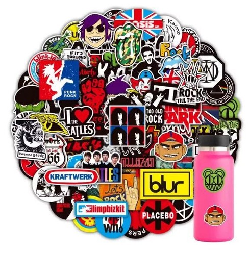 100pcs rock band stickers - 100pcs,
