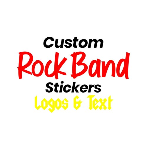Rock band logo - text, custom