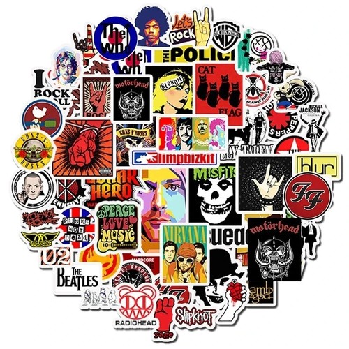 Rock stickers lot heavy - rock,