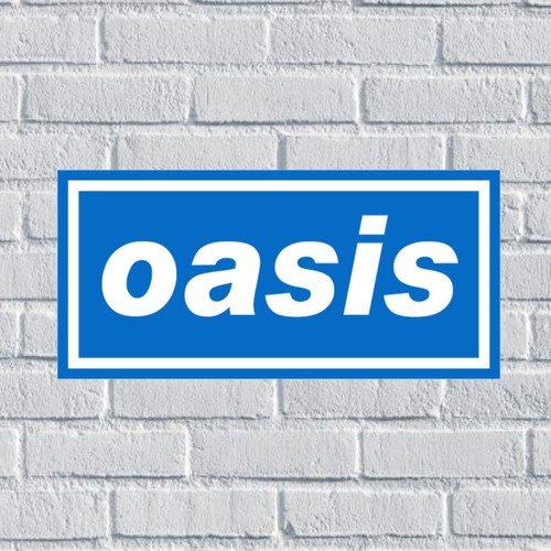 Oasis sticker band decal indie - oasis,