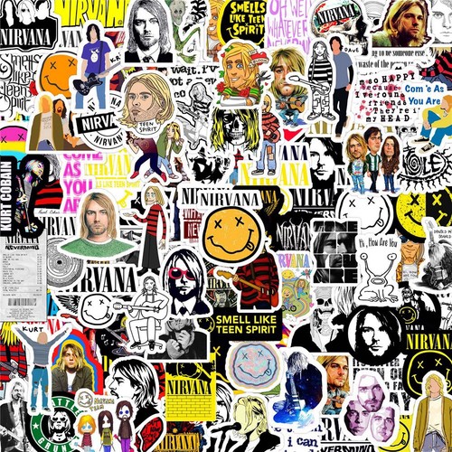 125 rock stickers lot heavy - 125,