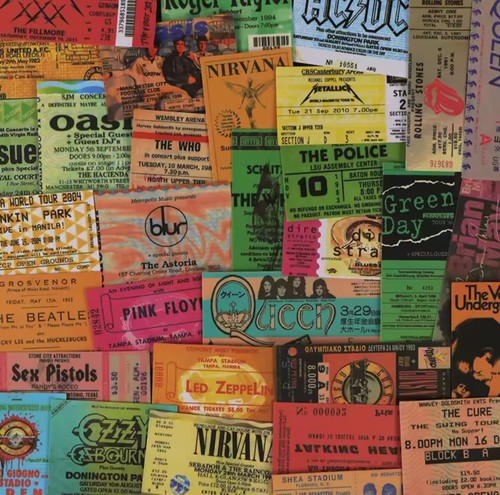 43pcs rock music ticket - rock,