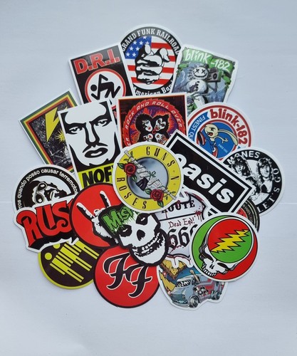 Rock music stickers metal - 20,