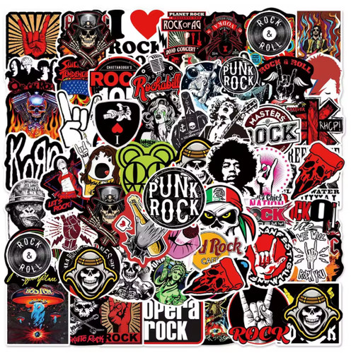 104pc rock stickers - 104pc,