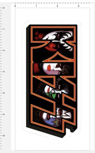 Kiss rock band sticker decal - kiss,