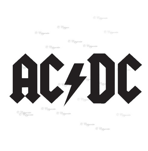 Band logo vinyl car - ac,