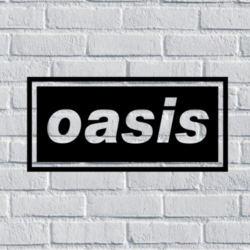 Oasis logo band vinyl - oasis,