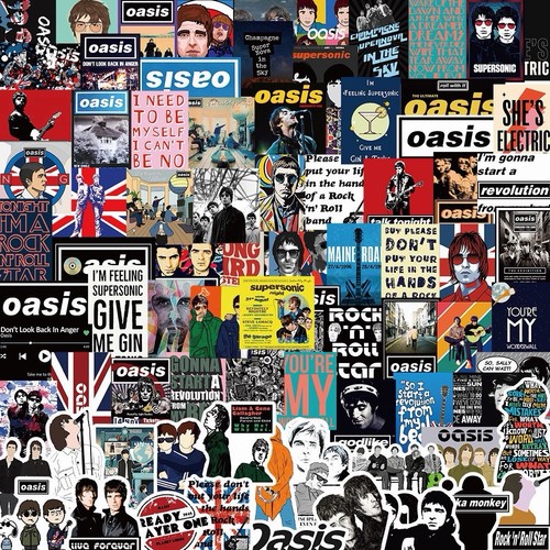 100 rock stickers lot - rock, heavy