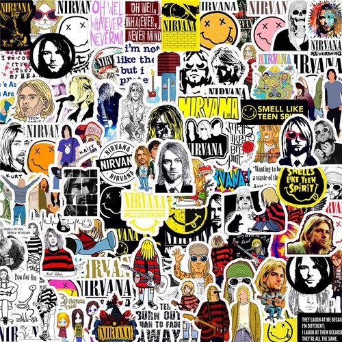 125 rock stickers - uk,
