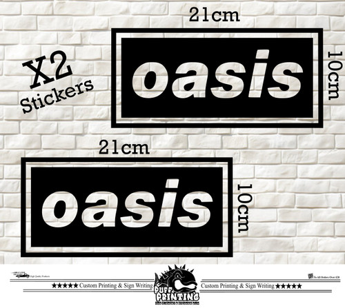 Oasis logo band vinyl - band, stickers