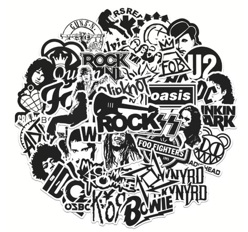 Rock black white - 50,