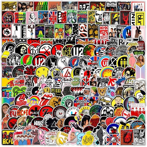 200 rock stickers - 200, punk