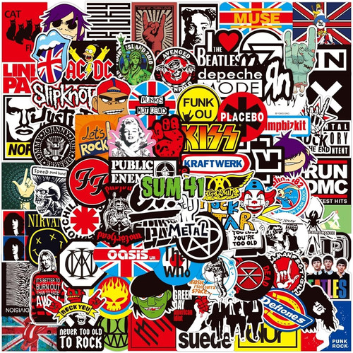 100pcs music rock stickers - music,