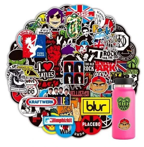 100pcs rock band stickers lot - band,