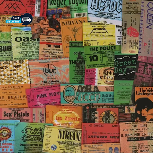 43pcs rock music ticket - 43pcs,