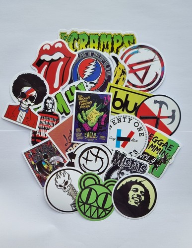 Rock music stickers - 20,