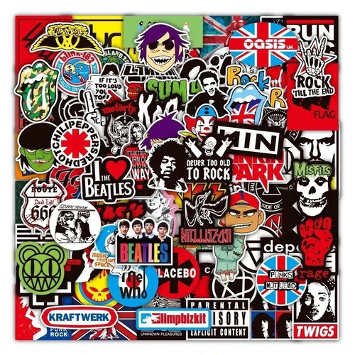 100pcs rock band stickers - stickers, lot