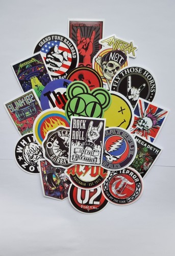 Rock music stickers - x,