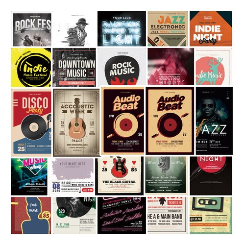 25x retro music rock band - 25x,