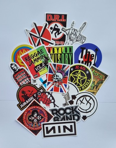 Rock music stickers metal - x,